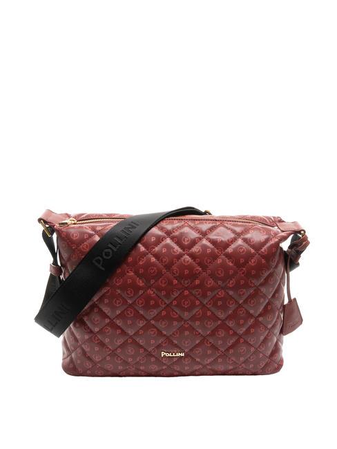 POLLINI HERITAGE MATELASSE bolsa de hombro borgoña - Bolsos Mujer