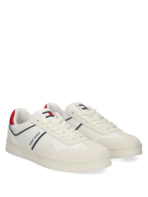 TOMMY HILFIGER TOMMY JEANS LEATHER RETRO CUPSOLE Zapatillas de piel rwb - Zapatos Hombre