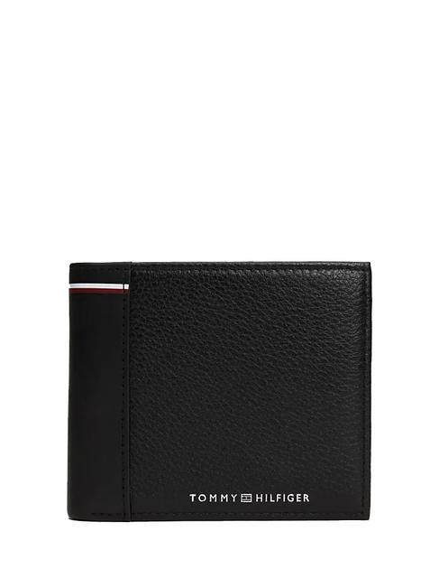 TOMMY HILFIGER TRANSIT  Billetera de cuero negro - Carteras Hombre