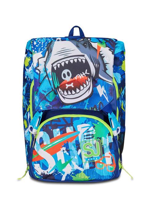 SJGANG SHARKSTORY Mochila doble Impresión azul - Bolsas y accesorios  niños