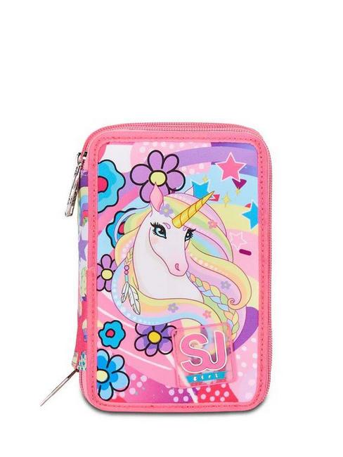 SJGANG UNICORNO Estuche con kit escolar completo. fuxiafluo - Estuches y Accesorios