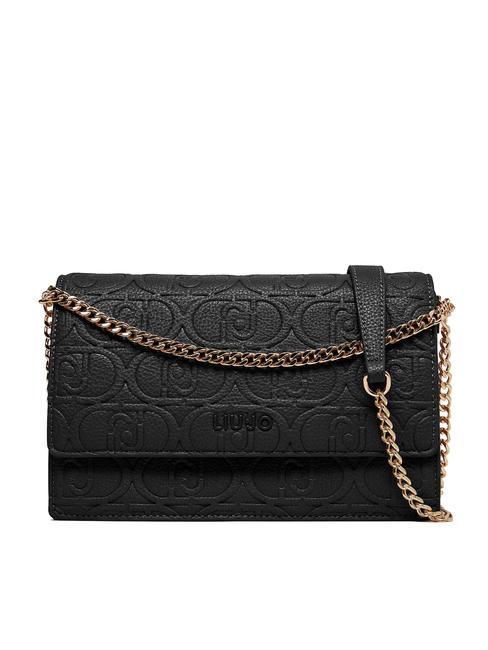 LIUJO MANHATTAN Bolso bandolera con solapa NEGRO - Bolsos Mujer