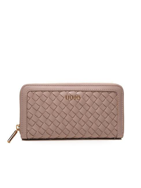 LIUJO MANHATTAN Cartera grande con cremallera alrededor meg rosa - Carteras Mujer