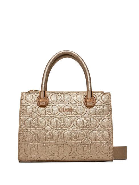 LIUJO EMBOSSED LOGO Bolso de mano, con bandolera oro - Bolsos Mujer