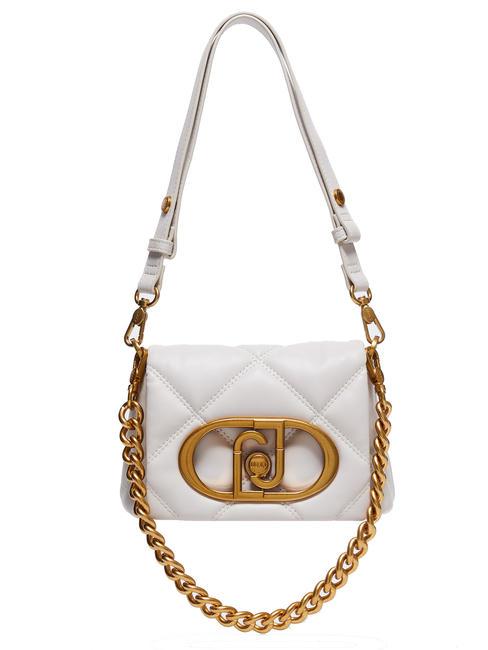 LIUJO LAPUFFY Mini bolso bandolera con asa de cadena verdadero champagne - Bolsos Mujer