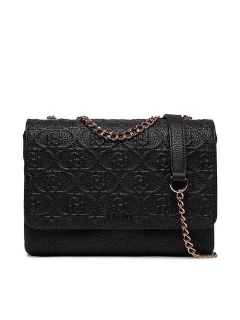 LIUJO CALIWEN Bolso bandolera con solapa NEGRO - Bolsos Mujer