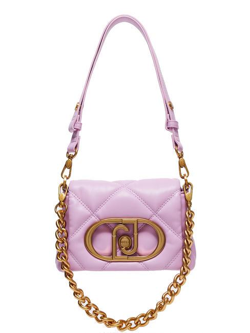 LIUJO LAPUFFY Mini bolso bandolera con asa de cadena lavanda pastel - Bolsos Mujer