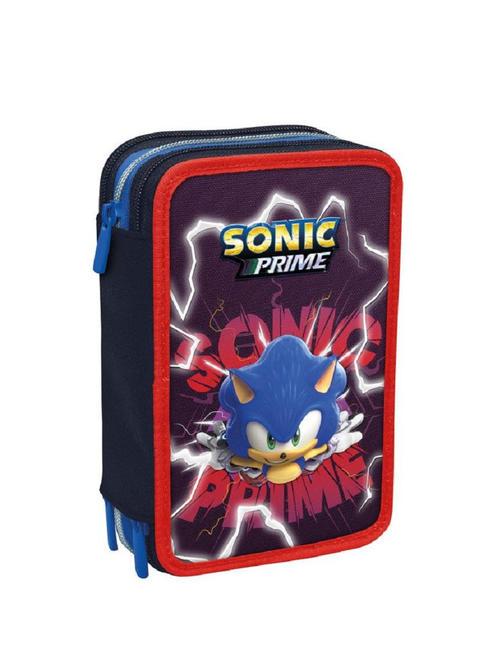 SONIC PRIME SONIC PRIME Estuche escolar con 3 cremalleras. zafiro oscuro - Estuches y Accesorios