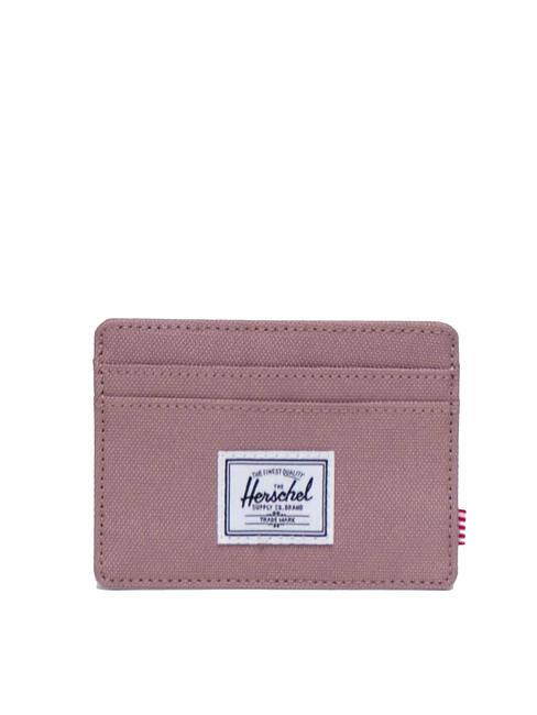 HERSCHEL CHARLIE  Tarjetero plano ASH ROSE - Carteras Mujer