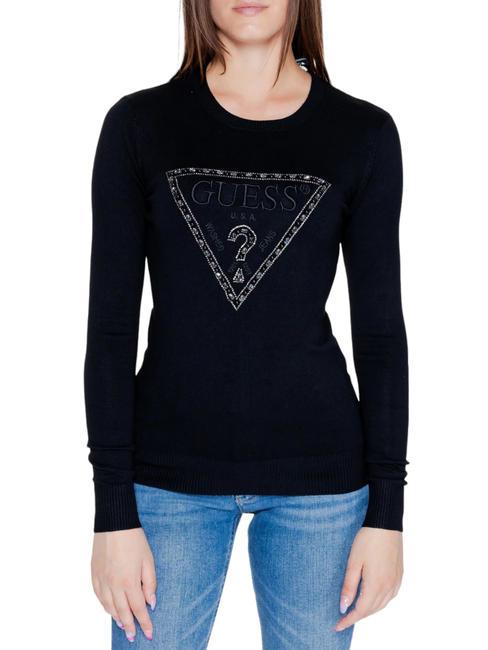 GUESS RYLIE TRIANGLE Jersey con logo jetbla - Suéteres de mujer