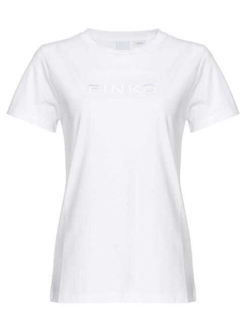 PINKO START Camiseta de algodón blanco brillante - camiseta