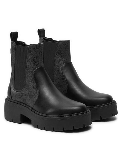 GUESS SHUZE Botas chelsea sin cordones carbón negro - Zapatos Mujer