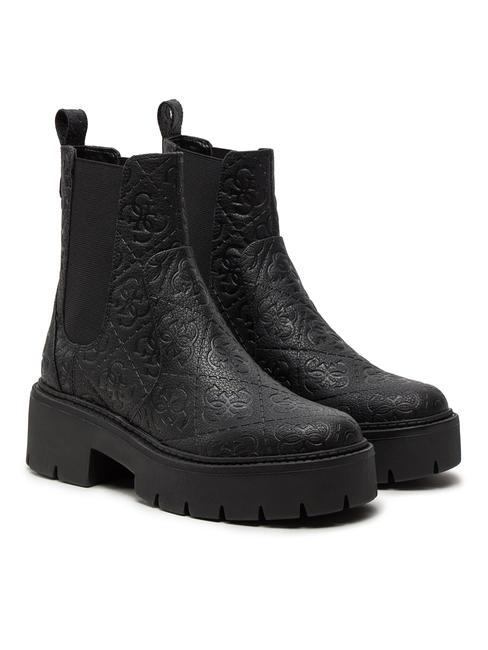 GUESS SHUZE Botas chelsea sin cordones NEGRO - Zapatos Mujer