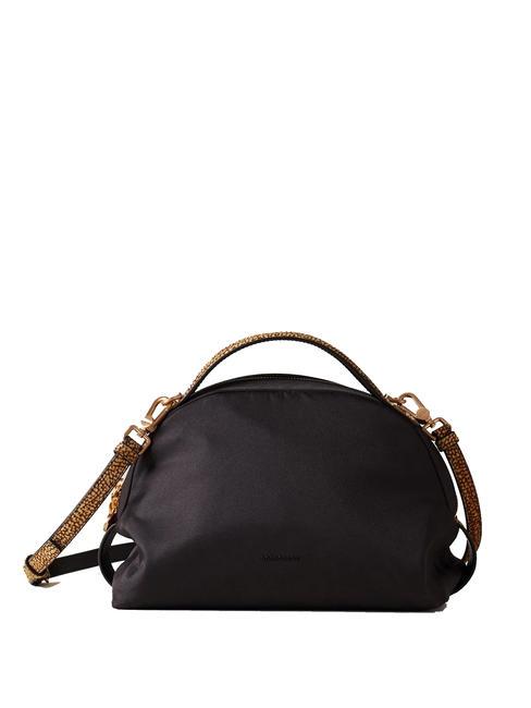 BORBONESE SEXY NYLON  Bolso de mano, con bandolera op negro / natural - Bolsos Mujer