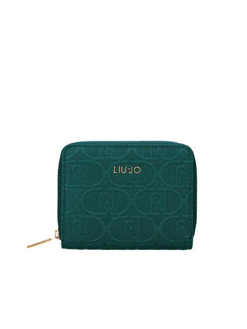 LIUJO MANHATTAN Cartera mediana con cremallera esmeralda profunda - Carteras Mujer