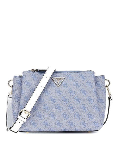 GUESS NOELLE 4G Bolsa de hombro logotipo azul claro - Bolsos Mujer