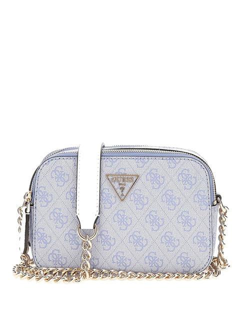 GUESS NOELLE bolso de hombro con estuche para cámara logotipo azul claro - Bolsos Mujer