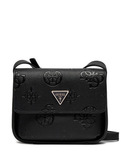 GUESS KEANDRA Mini bolso de hombro logotipo negro - Bolsos Mujer