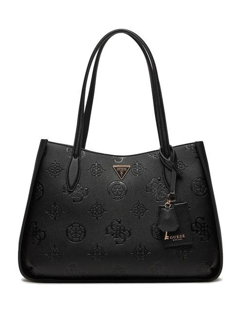 GUESS KEANDRA Bolsa de hombro logotipo negro - Bolsos Mujer