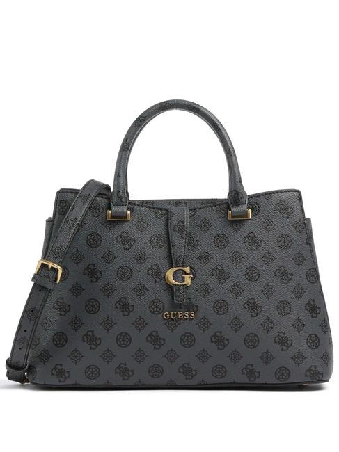 GUESS KUBA  Bolso de mano, con bandolera logotipo de carbón - Bolsos Mujer