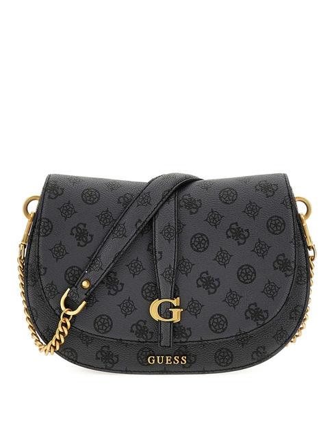 GUESS KUBA  Bolso de hombro, con bandolera logotipo de carbón - Bolsos Mujer