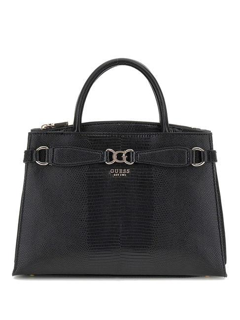 GUESS ARLENA Lizzard Bolso de mano, con bandolera NEGRO - Bolsos Mujer