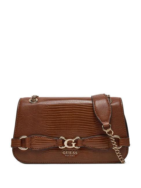 GUESS ARLENA Bolso de hombro/bandolera COGNAC - Bolsos Mujer