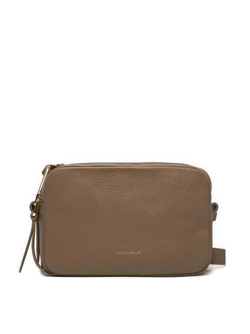 COCCINELLE MALORY  Bolso mini para cámara al hombro topo cálido - Bolsos Mujer