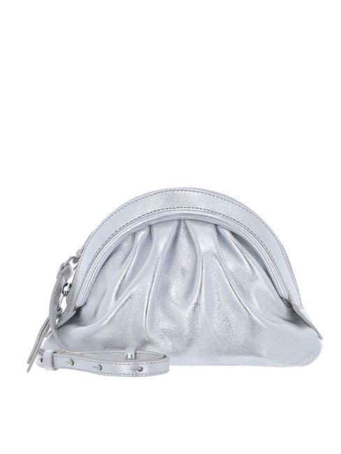 COCCINELLE CHEEK SMOOTH  Bolso bandolera, en piel. SILVER - Bolsos Mujer