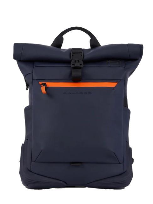 PIQUADRO CORNER SPECIALE GOMMATO Mochila enrollable para portátil de 15,6" azul - Mochilas para portátil