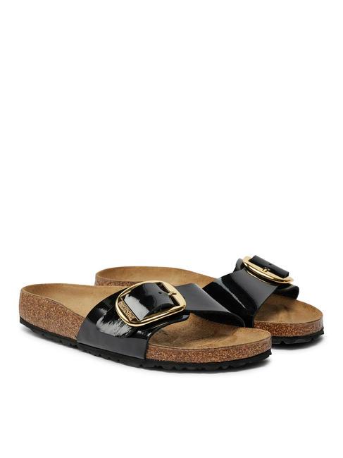 BIRKENSTOCK MADRID BIG BUCKLE Zapatilla Birko-Flor de charol negro - Zapatos Mujer