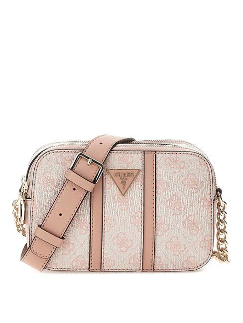 GUESS NOREEN  Mini bolso de hombro logotipo de rosa polvorienta - Bolsos Mujer