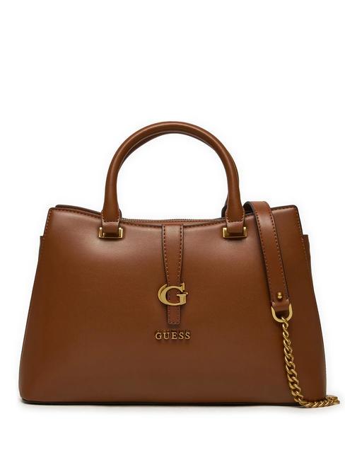 GUESS KUBA Bolso de mano, con bandolera COGNAC - Bolsos Mujer