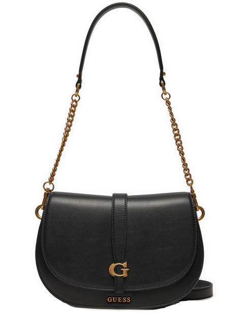 GUESS KUBA  Bolso de hombro, con bandolera NEGRO - Bolsos Mujer