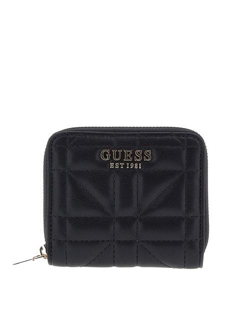 GUESS ASSIA  Cartera pequeña con cremallera NEGRO - Carteras Mujer