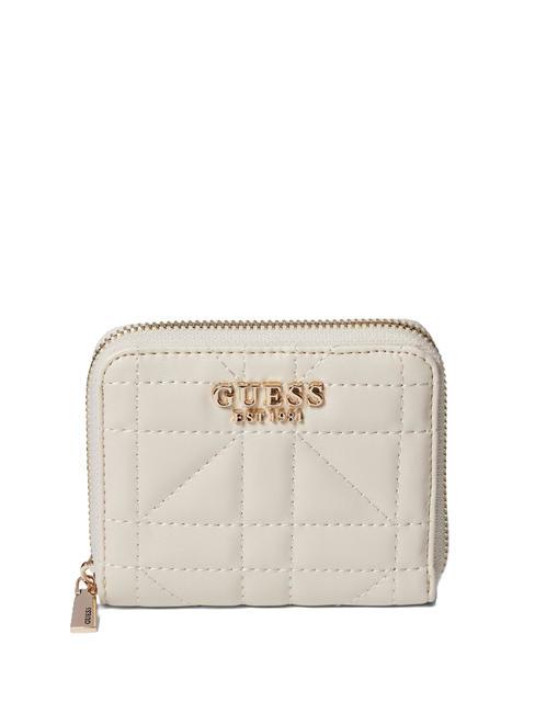 GUESS ASSIA  Cartera pequeña con cremallera STONE - Carteras Mujer