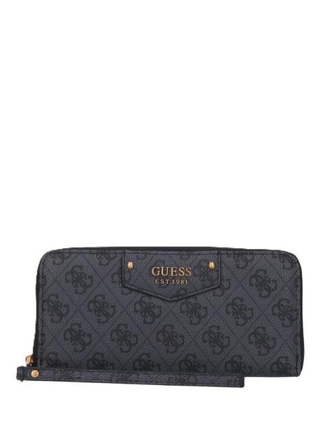 GUESS ECO BRENTON Cartera con cremallera bolsa de asas Vikky Large Roo Coalog - Carteras Mujer