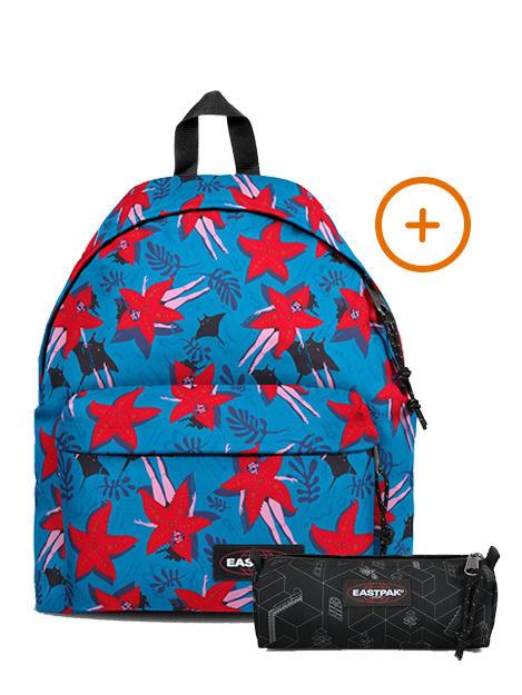 EASTPAK PADDED PAK'R + BENCHMARK SINGLE Mochila + Estuche funksea aqua - Mochilas Escuela & Tiempo Libre