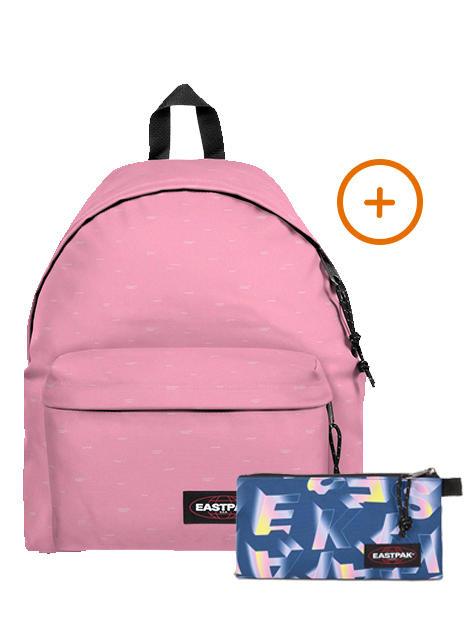 EASTPAK PADDED PAK'R + FLATCASE Mochila + Estuche olas del mar - Mochilas Escuela & Tiempo Libre