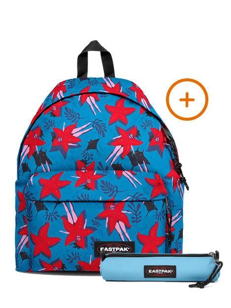 EASTPAK PADDED PAK'R + SMALL ROUND SINGLE Mochila + Estuche funksea aqua - Mochilas Escuela & Tiempo Libre