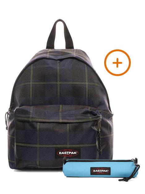 EASTPAK PADDED PAK'R + SMALL ROUND SINGLE Mochila + Estuche controles nocturnos - Mochilas Escuela & Tiempo Libre