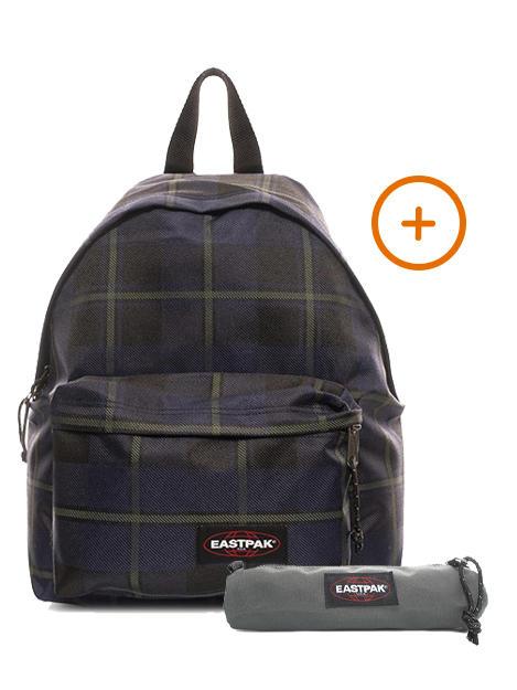 EASTPAK PADDED PAK'R + SMALL ROUND SINGLE Mochila + Estuche controles nocturnos - Mochilas Escuela & Tiempo Libre