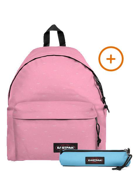 EASTPAK PADDED PAK'R + SMALL ROUND SINGLE Mochila + Estuche olas del mar - Mochilas Escuela & Tiempo Libre