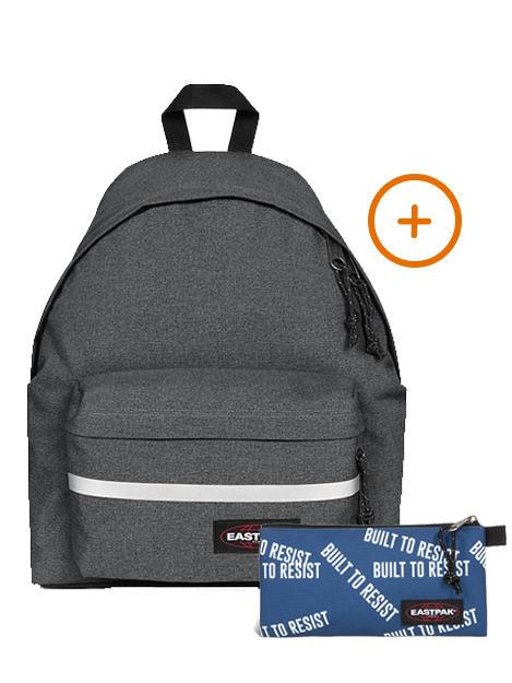 EASTPAK PADDED BIKE + FLATCASE Mochila + Estuche BlackDenim - Mochilas Escuela & Tiempo Libre