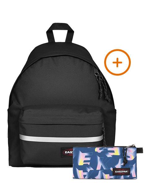 EASTPAK PADDED BIKE + FLATCASE Mochila + Estuche NEGRO - Mochilas Escuela & Tiempo Libre