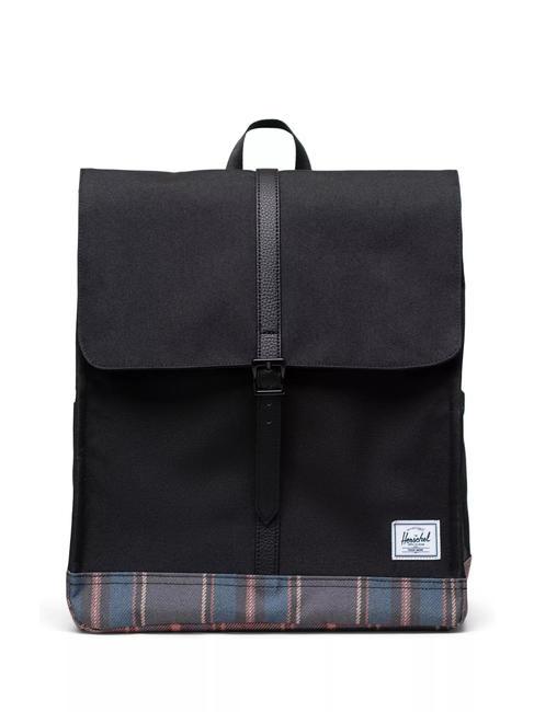 HERSCHEL CITY New Mochila cuadros negros de invierno - Mochilas Escuela & Tiempo Libre