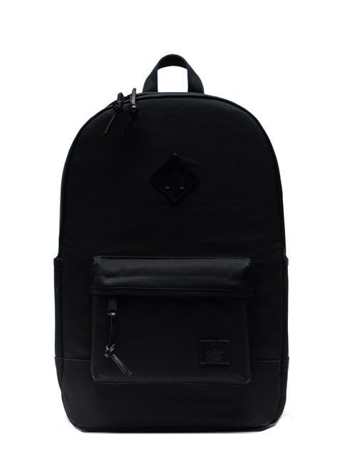 HERSCHEL HERITAGE Mochila de lona NEGRO - Mochilas Escuela & Tiempo Libre