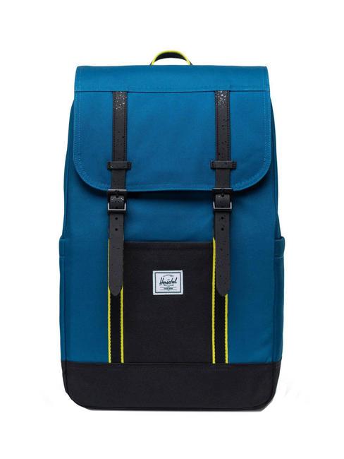 HERSCHEL RETREAT Mochila azul legión/negro/onagra - Mochilas Escuela & Tiempo Libre