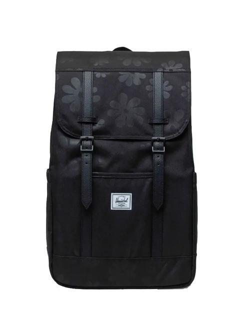 HERSCHEL RETREAT Mochila sol floral negro - Mochilas Escuela & Tiempo Libre