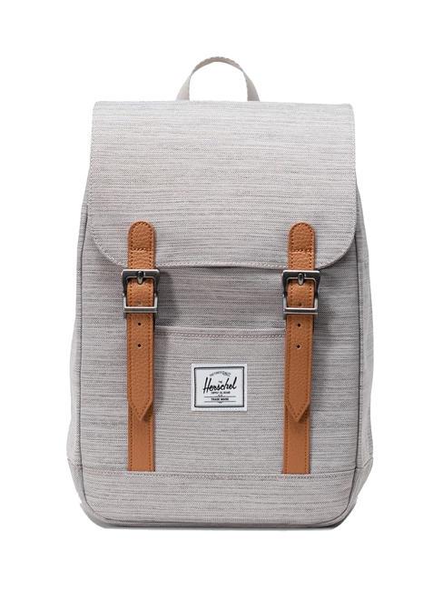 HERSCHEL RETREAT MINI Mochila CRUCES DE CRISTAL GRIS CLARO / RU BLANCO - Mochilas Escuela & Tiempo Libre